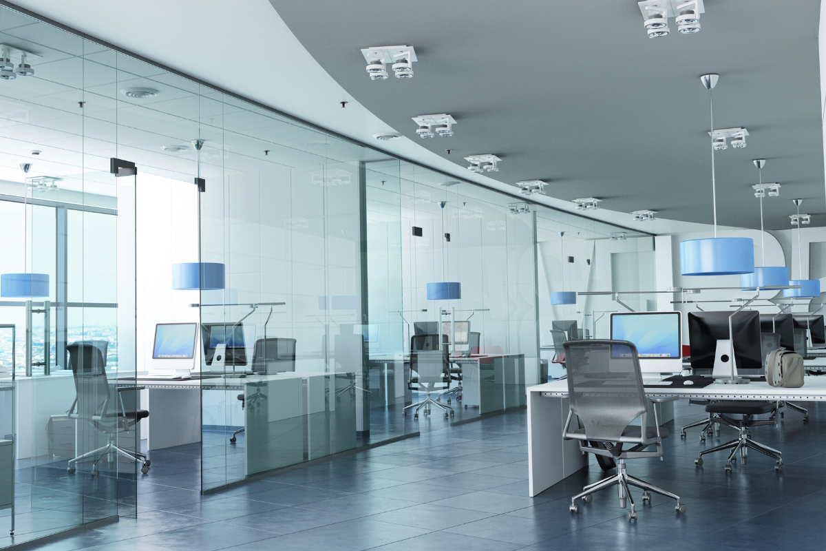 commercial glass partition in Los Angeles